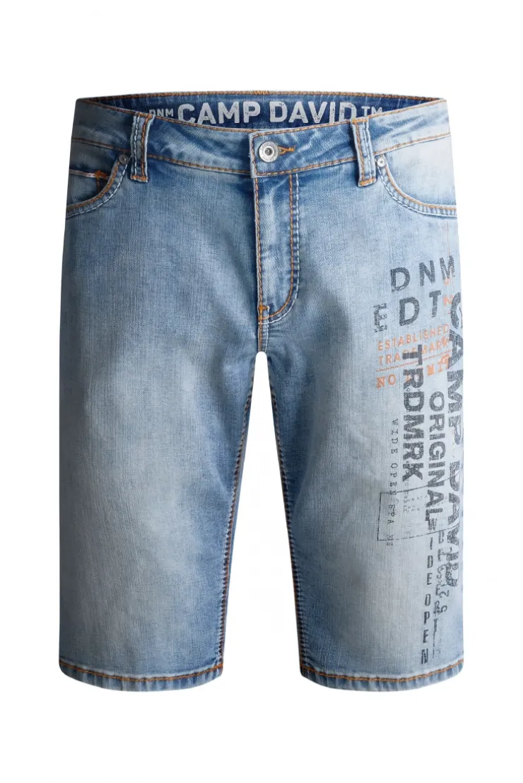 Skater Jeans CO:NO Comfort Fit vintage blue printed