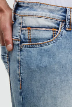 Skater Jeans CO:NO Comfort Fit vintage blue printed