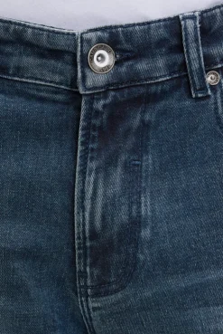 Skater Jeans RO:BI Slim Fit mid blue printed