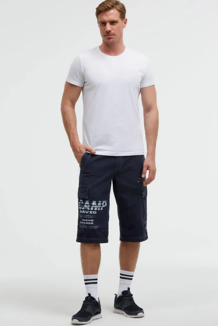Skater Shorts mit Logo Prints blue navy