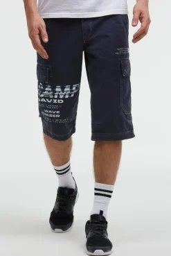Skater Shorts mit Logo Prints blue navy