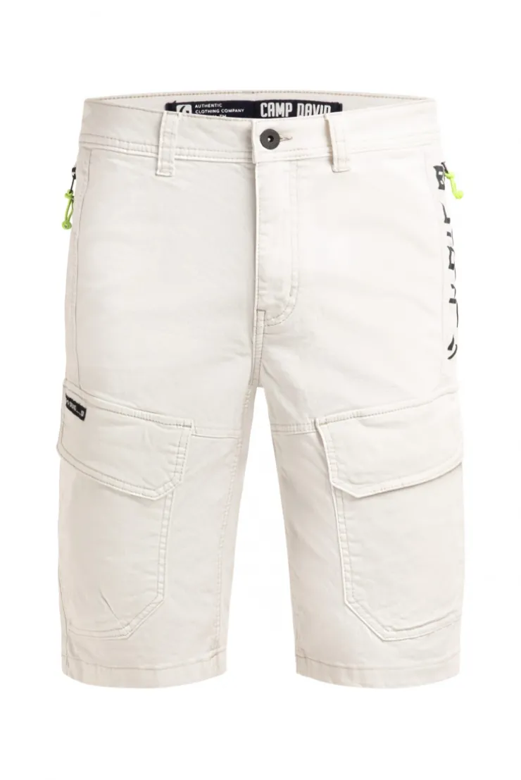 Skater Shorts mit Zippertaschen kitt