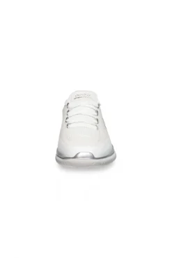 Slip On Sneaker aus Mesh-Textil white