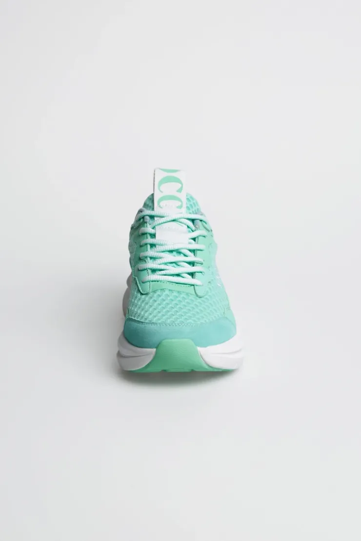 Sneaker im Mesh-Design mit Logostick french mint