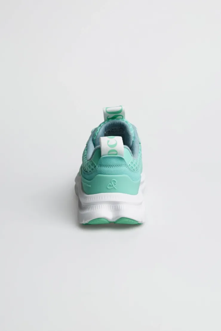 Sneaker im Mesh-Design mit Logostick french mint