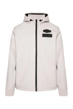 Softshelljacke mit Logo-Prägung am Rücken silvery