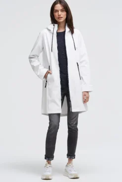 Softshell-Parka mit Kapuze opticwhite