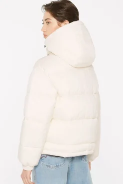 SO-HO Puffer Jacket mit Kapuze ecru