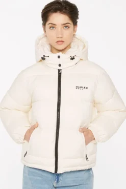 SO-HO Puffer Jacket mit Kapuze ecru