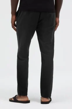 Sommerhose aus Leinen-Mix im Chino-Stil black | S