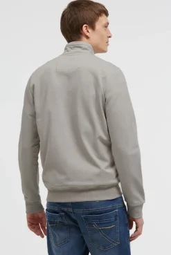 Sweatjacke mit Label Print shadow