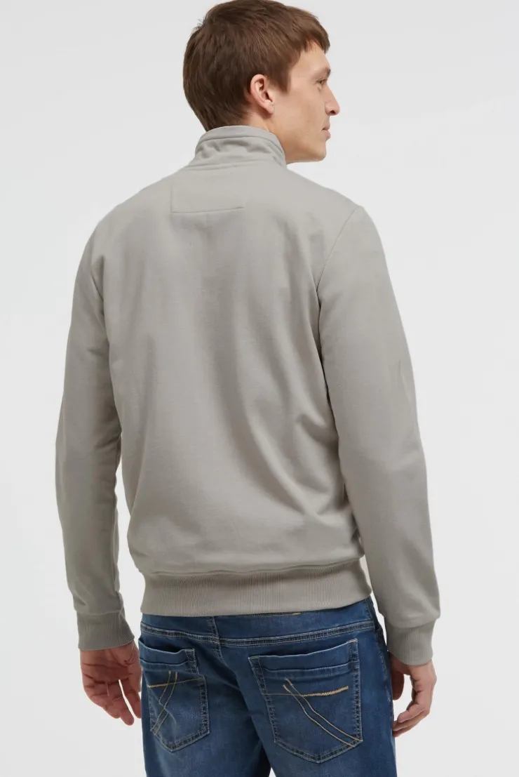 Sweatjacke mit Label Print shadow