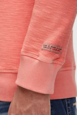 Sweatshirt aus Slub Interlock wild salmon