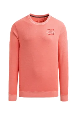 Sweatshirt aus Slub Interlock wild salmon