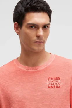 Sweatshirt aus Slub Interlock wild salmon