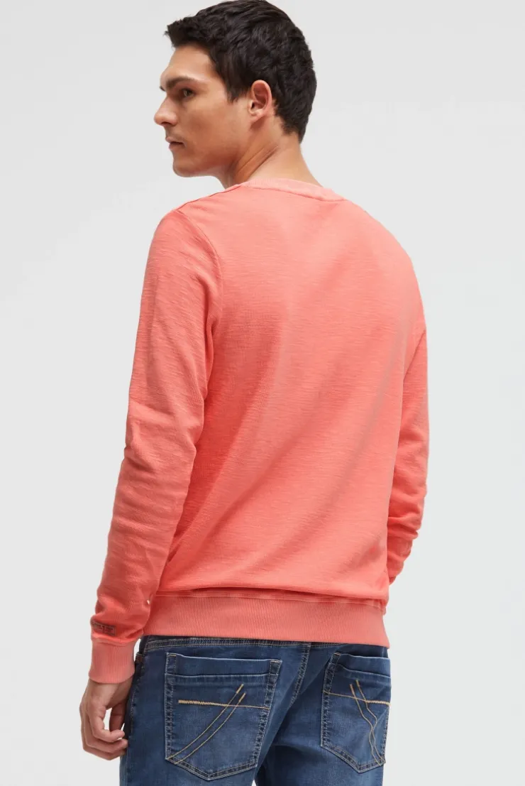 Sweatshirt aus Slub Interlock wild salmon