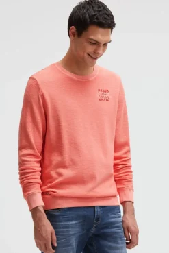 Sweatshirt aus Slub Interlock wild salmon