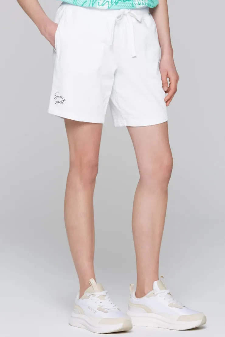 Sweatshorts mit Elastikbund opticwhite