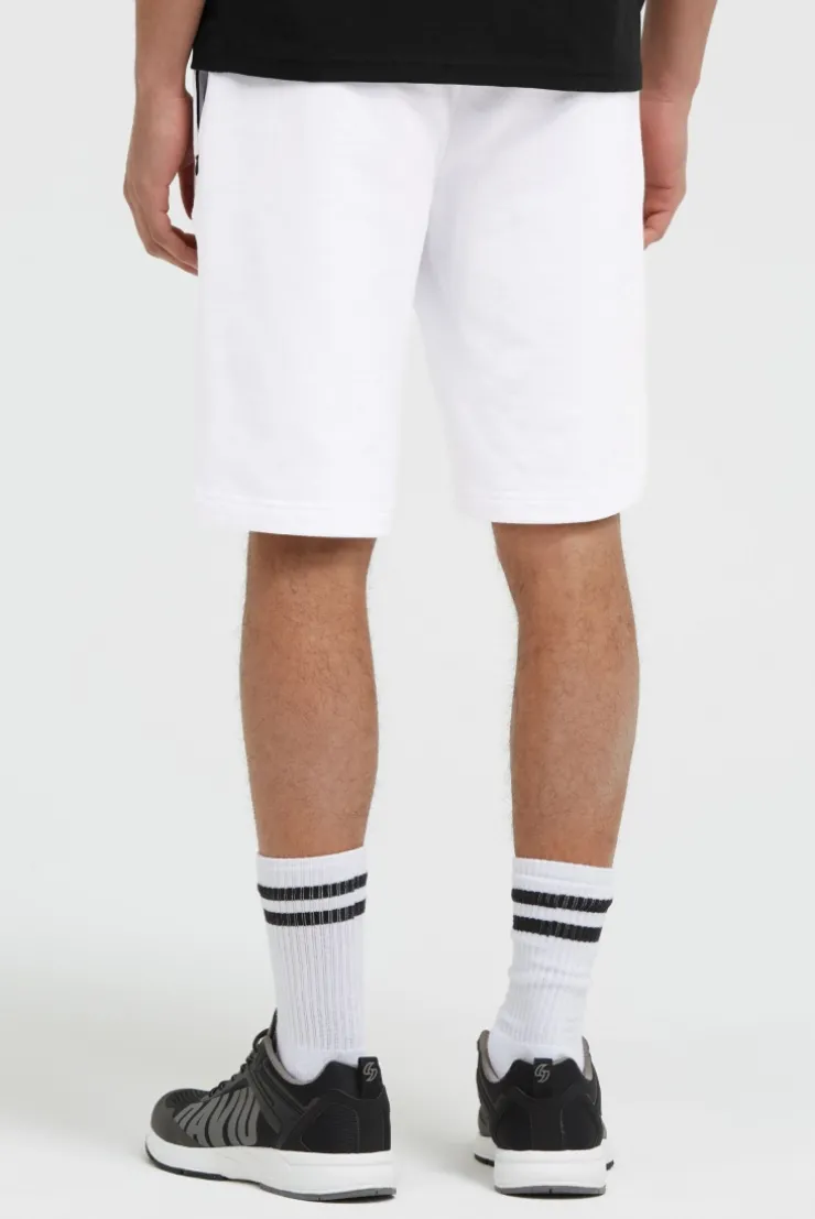 Sweatshorts mit Label Print opticwhite