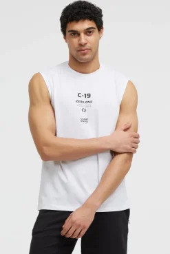 Tanktop mit Label Prints opticwhite