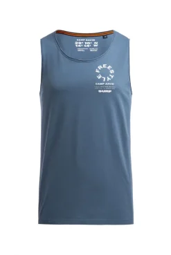 Tanktop mit Rücken - Print harbour blue