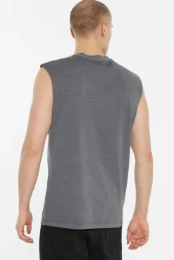 THE-O Muskelshirt printed asphalt