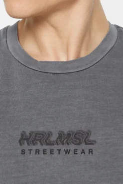 THE-O Muskelshirt printed asphalt