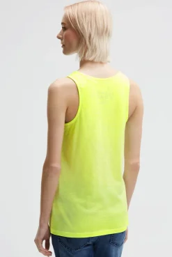 Top mit Glitter Print electric lemon