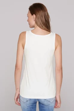 Top mit Label Print opticwhite