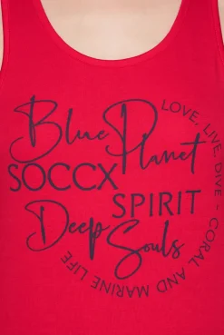 Top mit Label Print speed red
