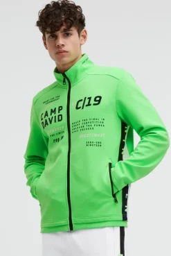 Trainingsjacke aus Interlock mit Logo Artworks tech green | 4XL