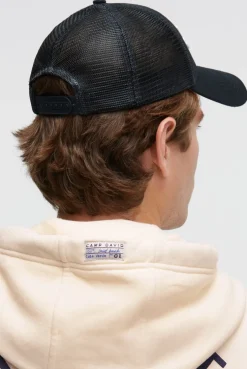 Trucker Cap mit 3D-Logo-Stickerei blue navy