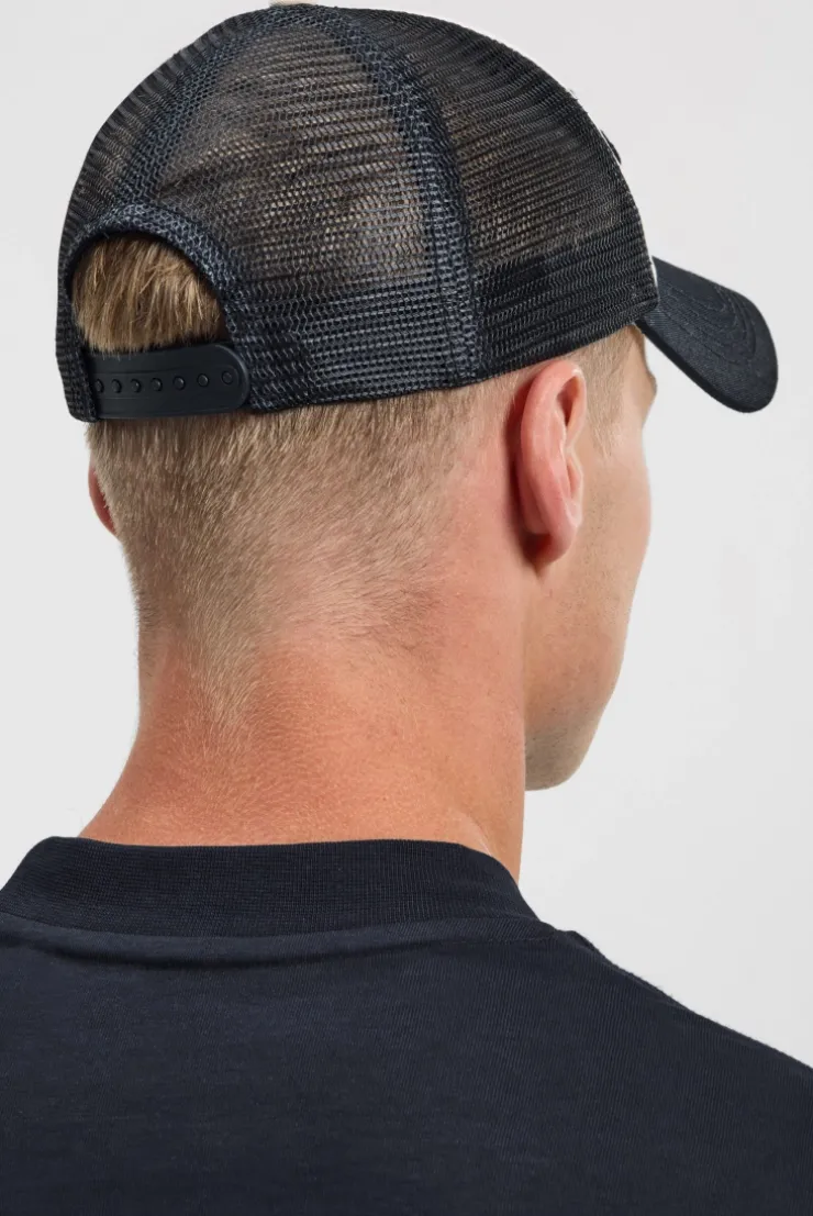 Trucker Cap mit 3D-Logo-Stickerei ecru