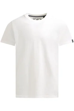 T-Shirt aus Slub-Pikee mit Back-Artwork ivory