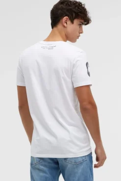 T-Shirt mit auffälligem Logo Print opticwhite