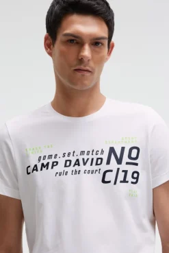 T-Shirt mit Logo Artwork white
