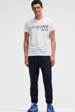 T-Shirt mit Logo Artwork white
