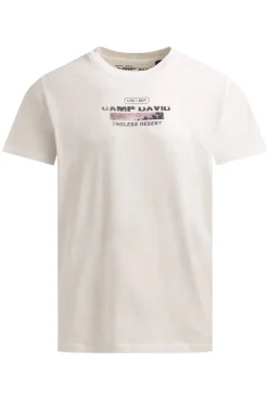 T-Shirt mit Photoprint auf dem Rücken ivory