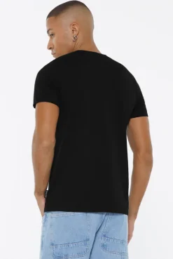 T-Shirt Rundhals, 2er-Pack black / black | XS