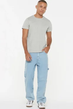 T-Shirt Rundhals, 2er-Pack greymelange / greymelange
