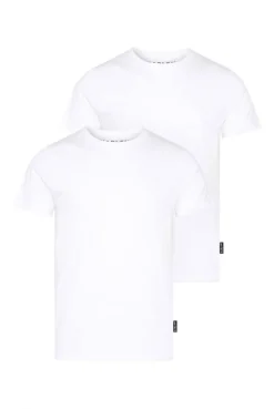 T-Shirt Rundhals, 2er-Pack opticwhite / opticwhite | XS