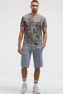 T-Shirt Rundhals mit All Over Print shadow