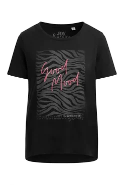 T-Shirt Rundhals mit Artwork black