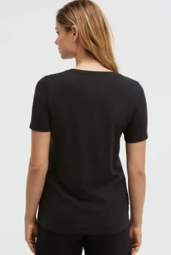 T-Shirt Rundhals mit Artwork black