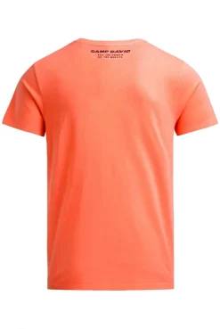 T-Shirt Rundhals mit Artwork neon flame