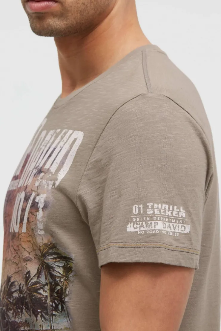 T-Shirt Rundhals mit Photoprint rock ridge