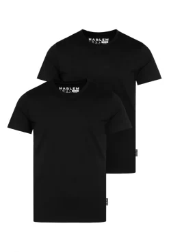 T-Shirt V-Neck, 2er-Pack black / black