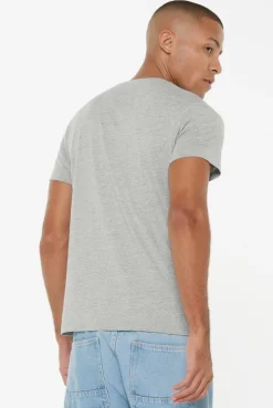 T-Shirt V-Neck, 2er-Pack greymelange / greymelange