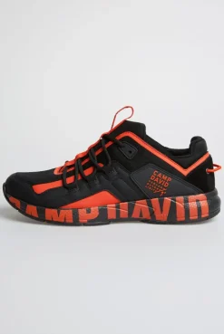 Urban Running Sneaker mit Logo Design neon orange | 44