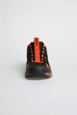 Urban Running Sneaker mit Logo Design neon orange | 44